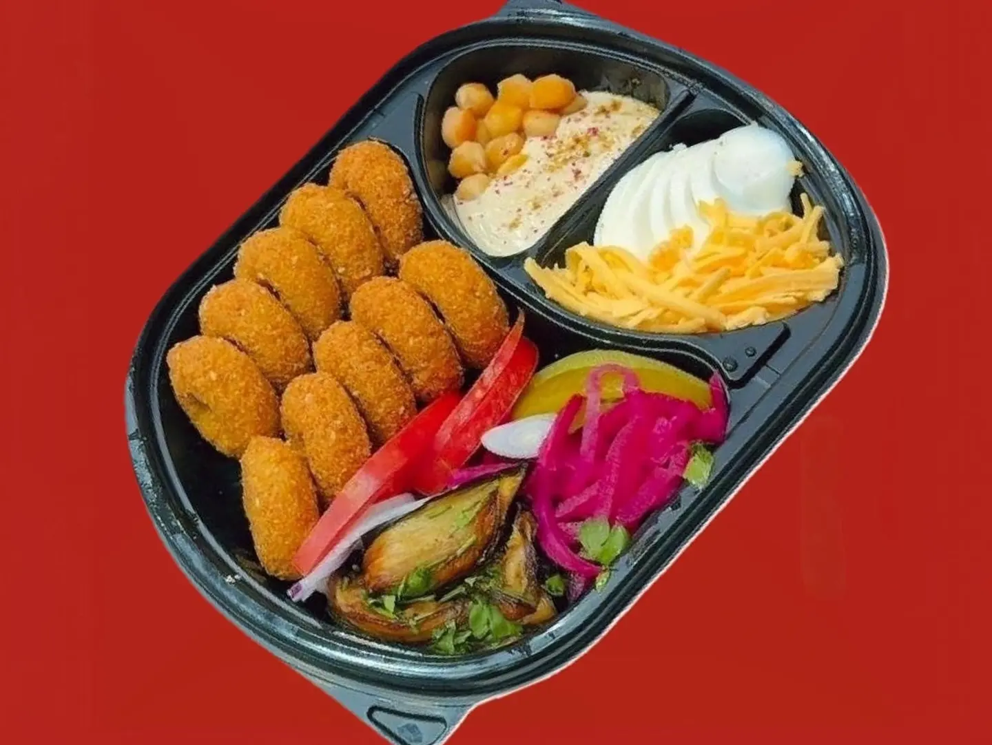 صحن فلافل صغير