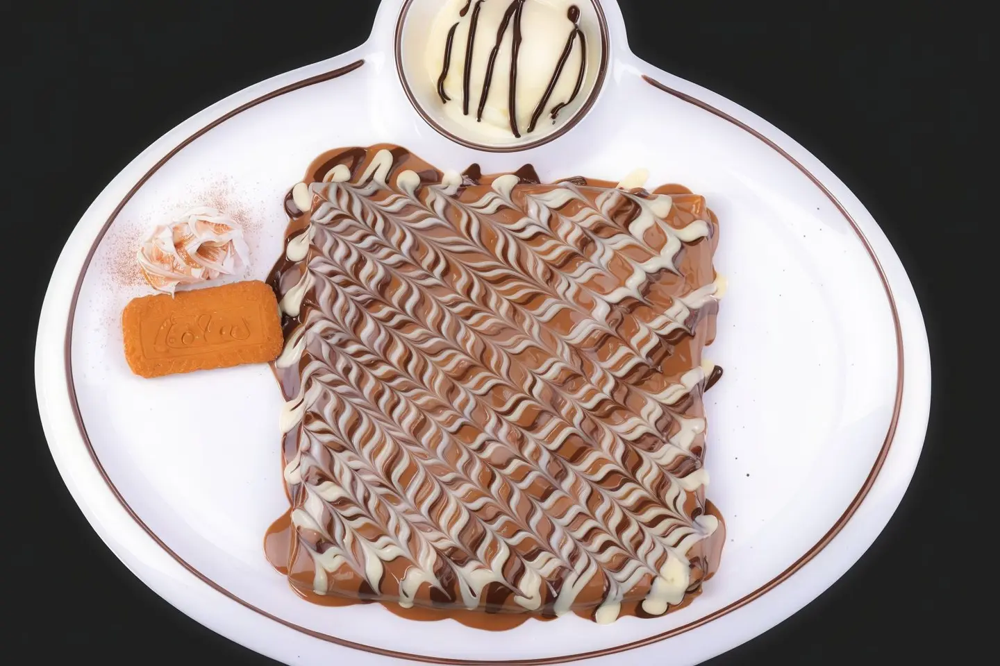 Lotus Chocolate Crepe