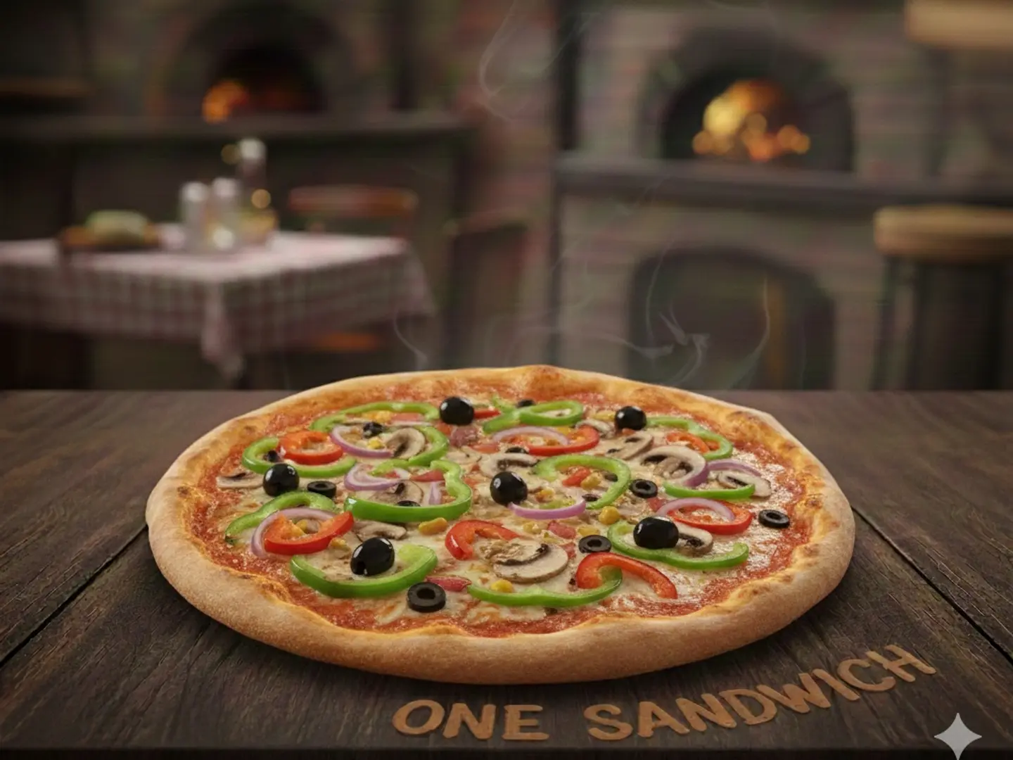 بيتزا خضار الحجم الكبير