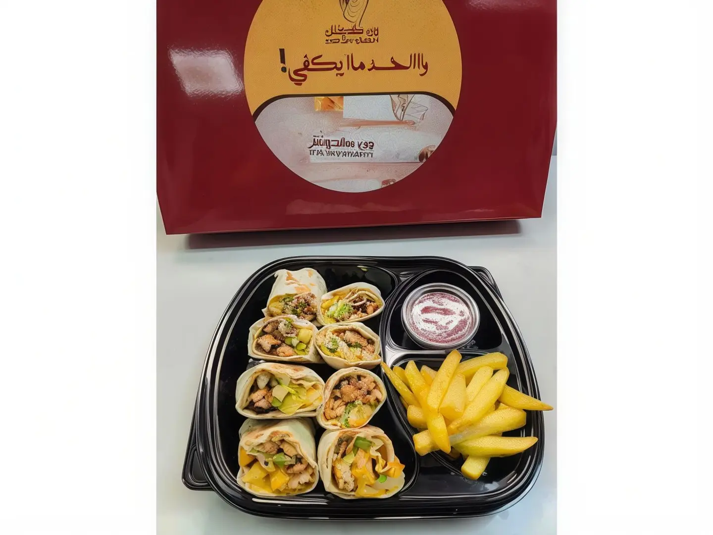 صحن شاورما عربي