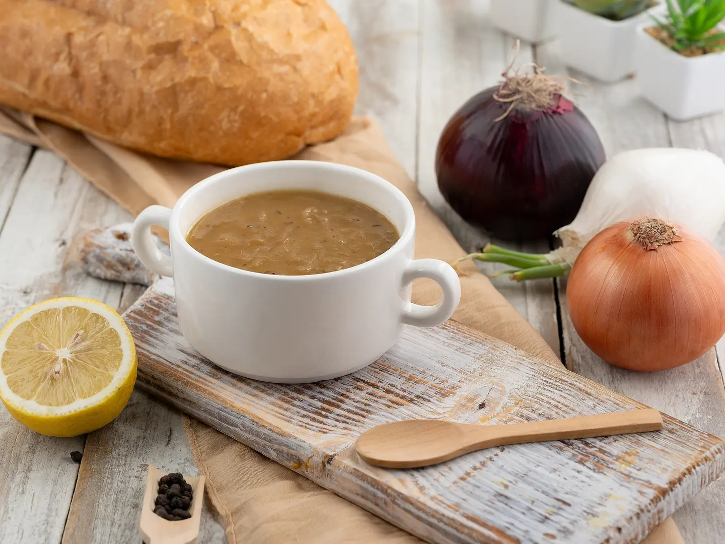 شوربة بصل الفرنسية