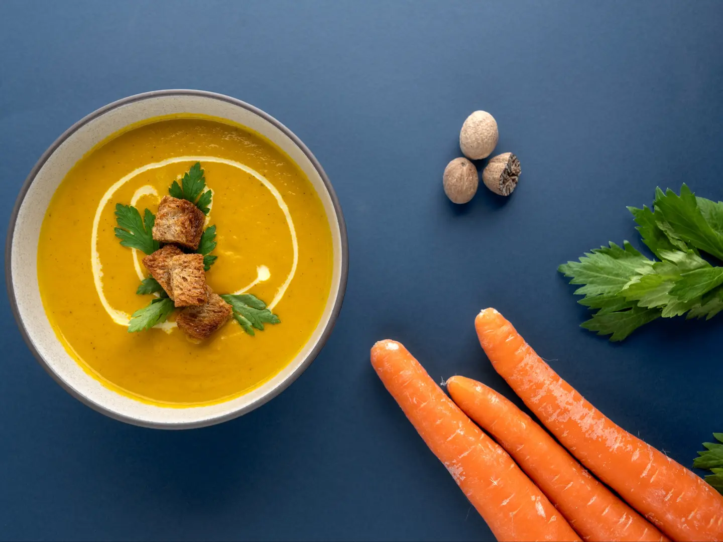 شوربة جزر بالزنجبيل