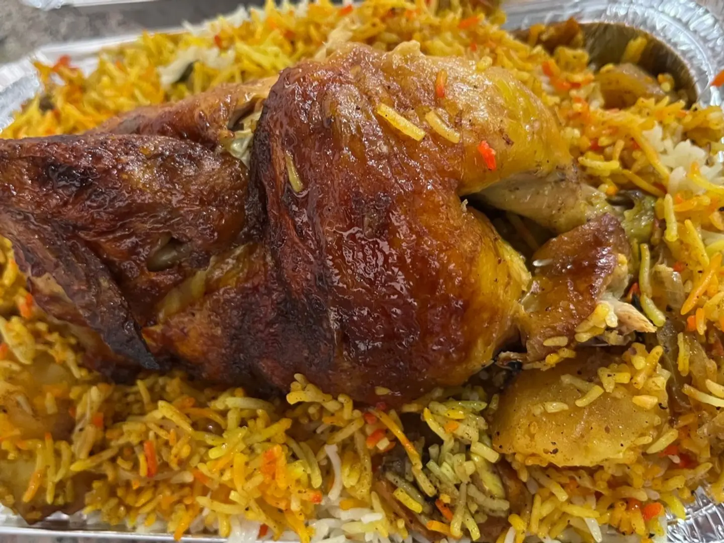 Half Chicken Biryani - Half A Chicken Biryani