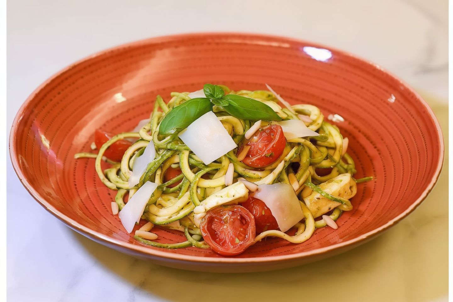 Zucchini Pesto Zoodles