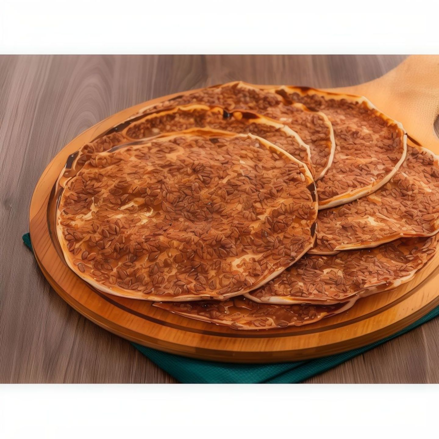 لحم بعجين مع  دبس رمان