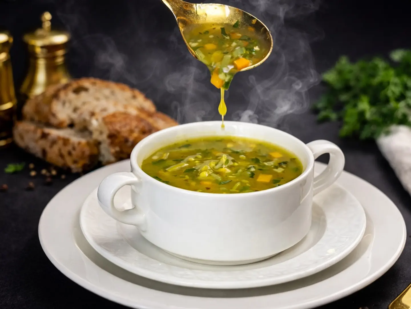 Lemon Garlic Soup