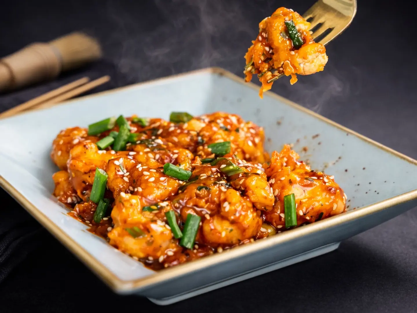 Stir Fried Cauli Sweet Chiily Sauce