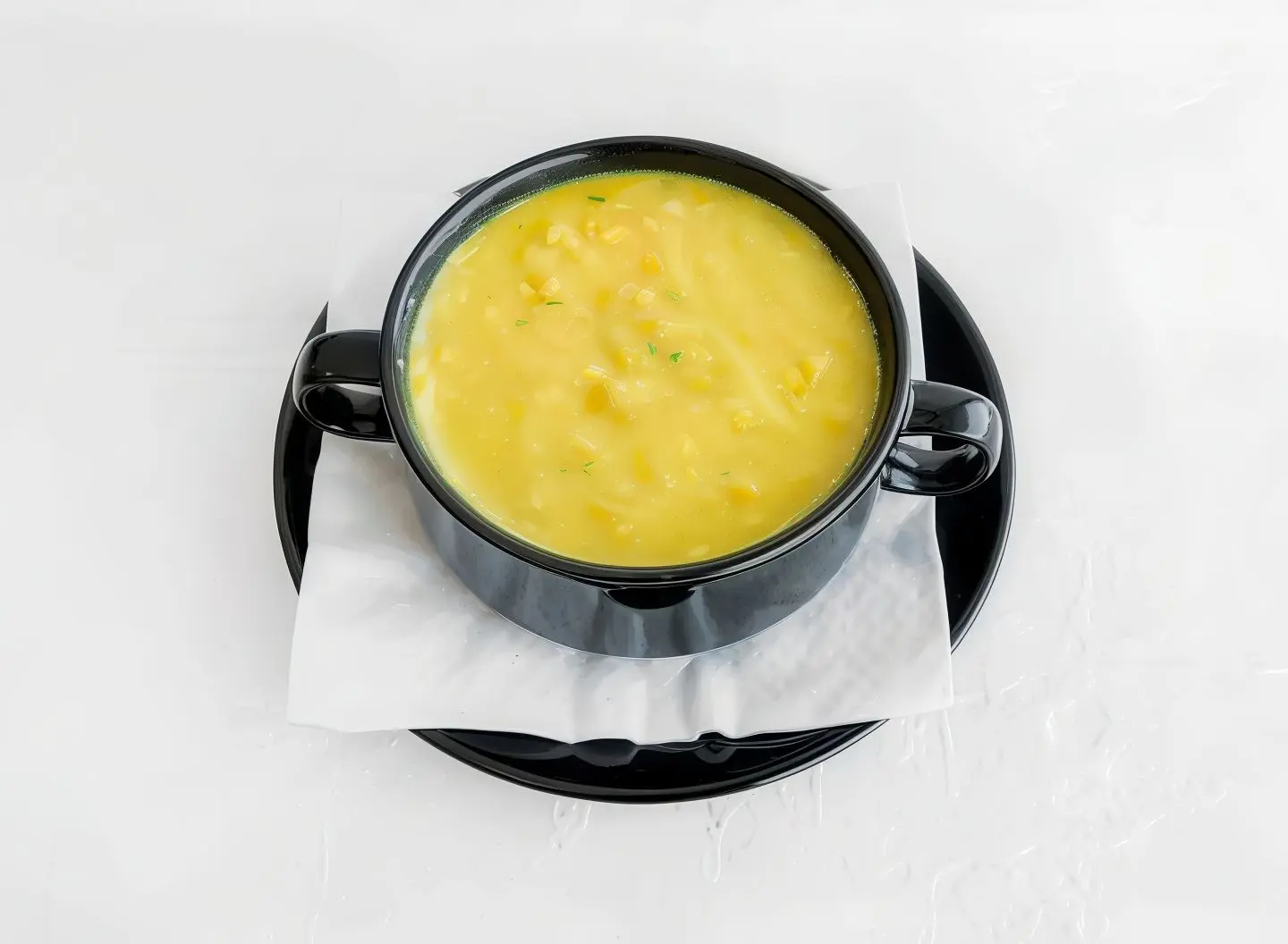 شوربة الذرة  مع الدجاج