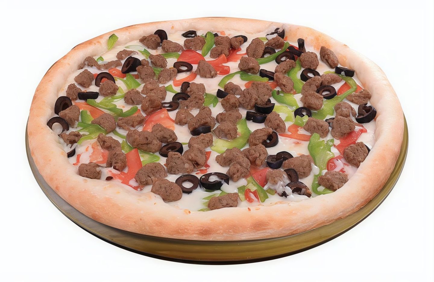 بيتزا قطع لحم