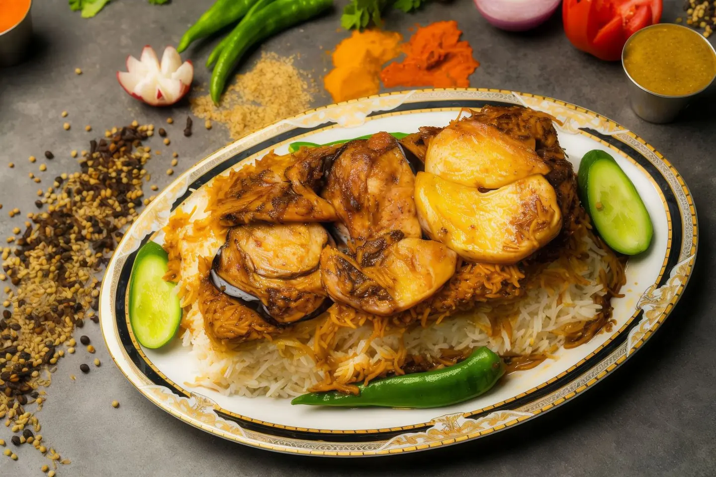 دجاج مقلوبة