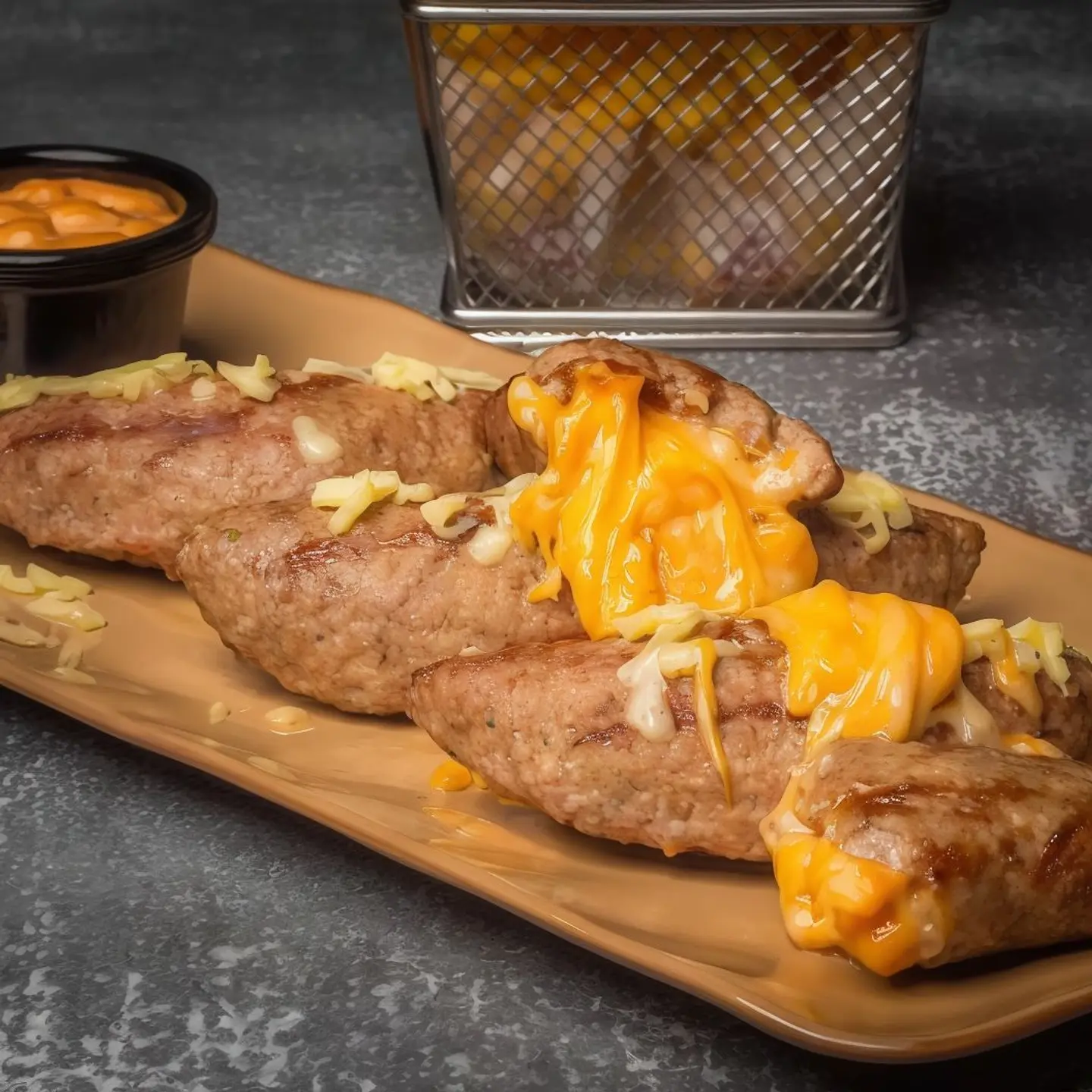 Meat Kofta Stuffed With Cheese