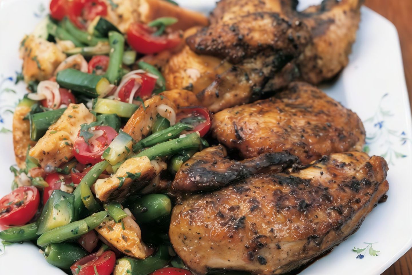 Bbq Pepper Chicken Half