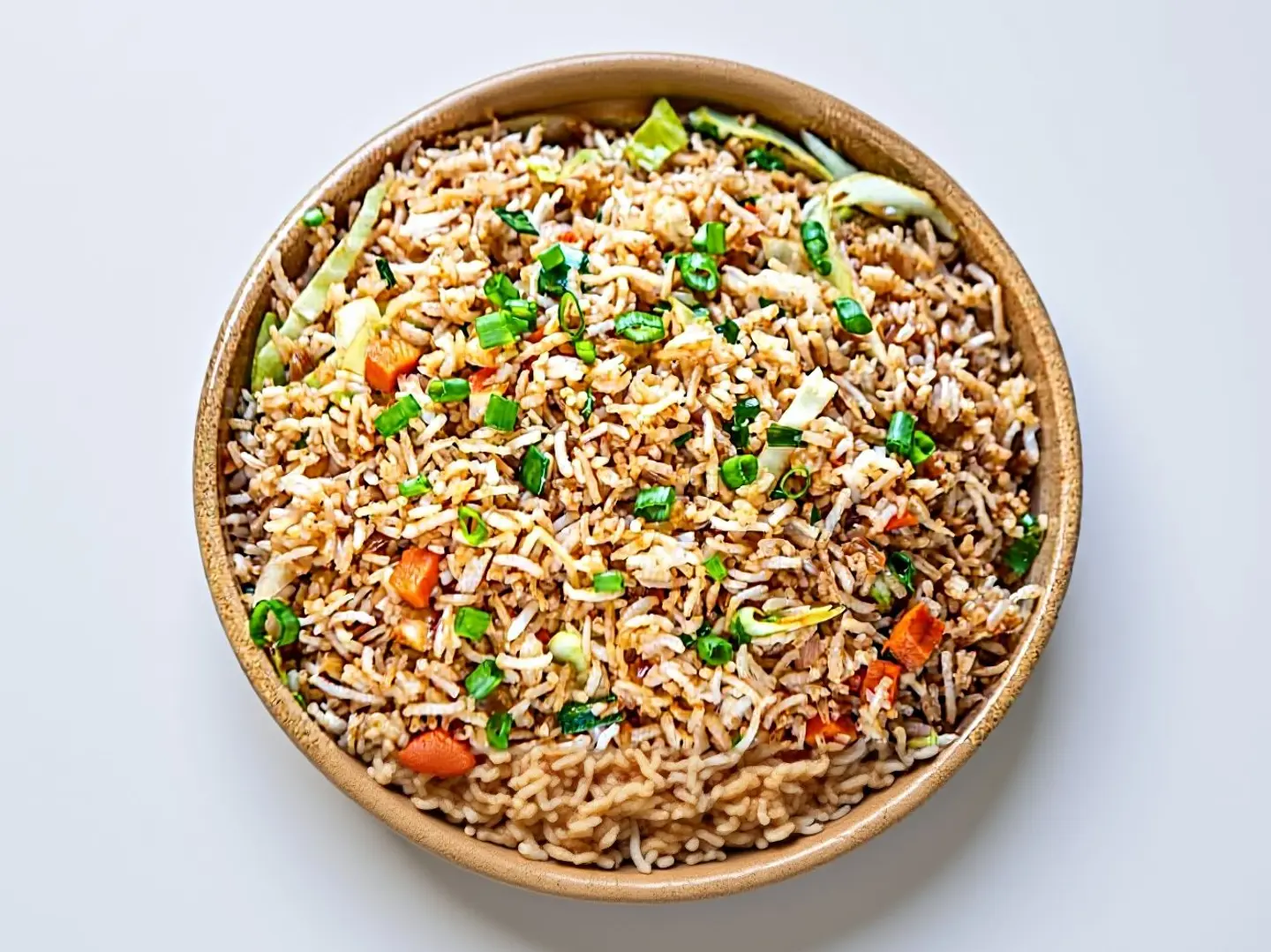 أرز مقلي مشكل