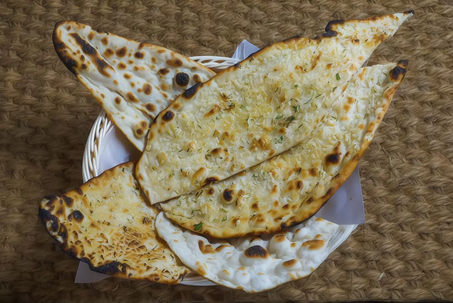 خبز نان بالثوم