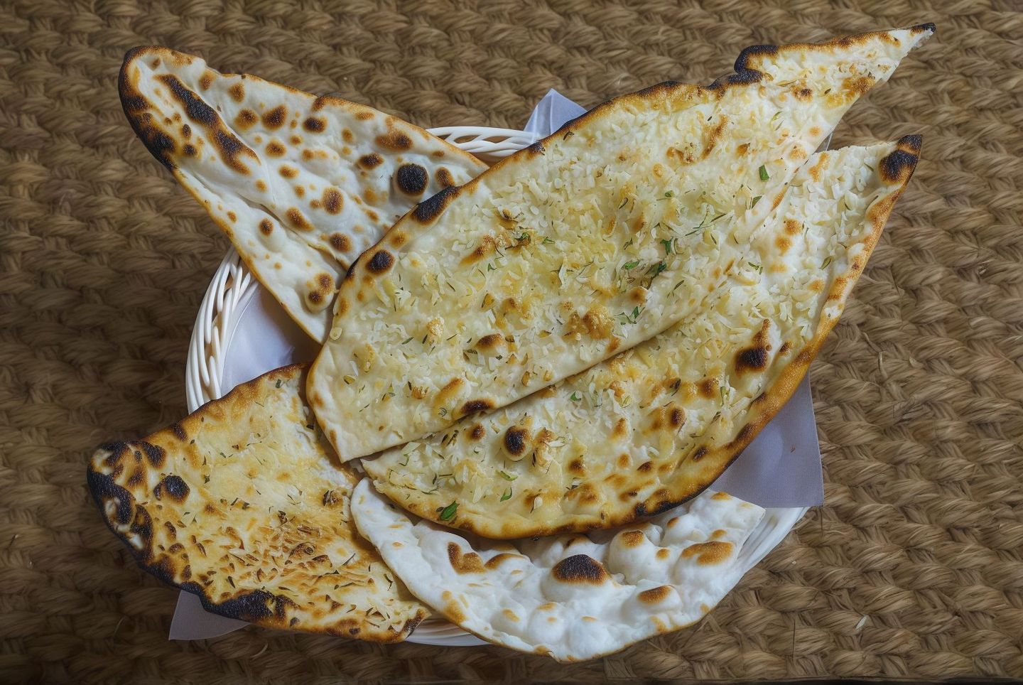 خبز نان بالثوم