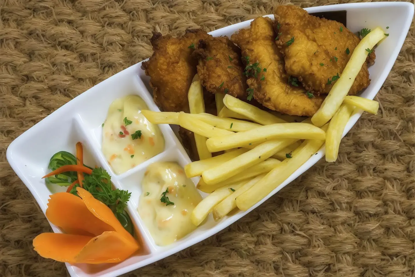 سمك فيليه مع بطاطس