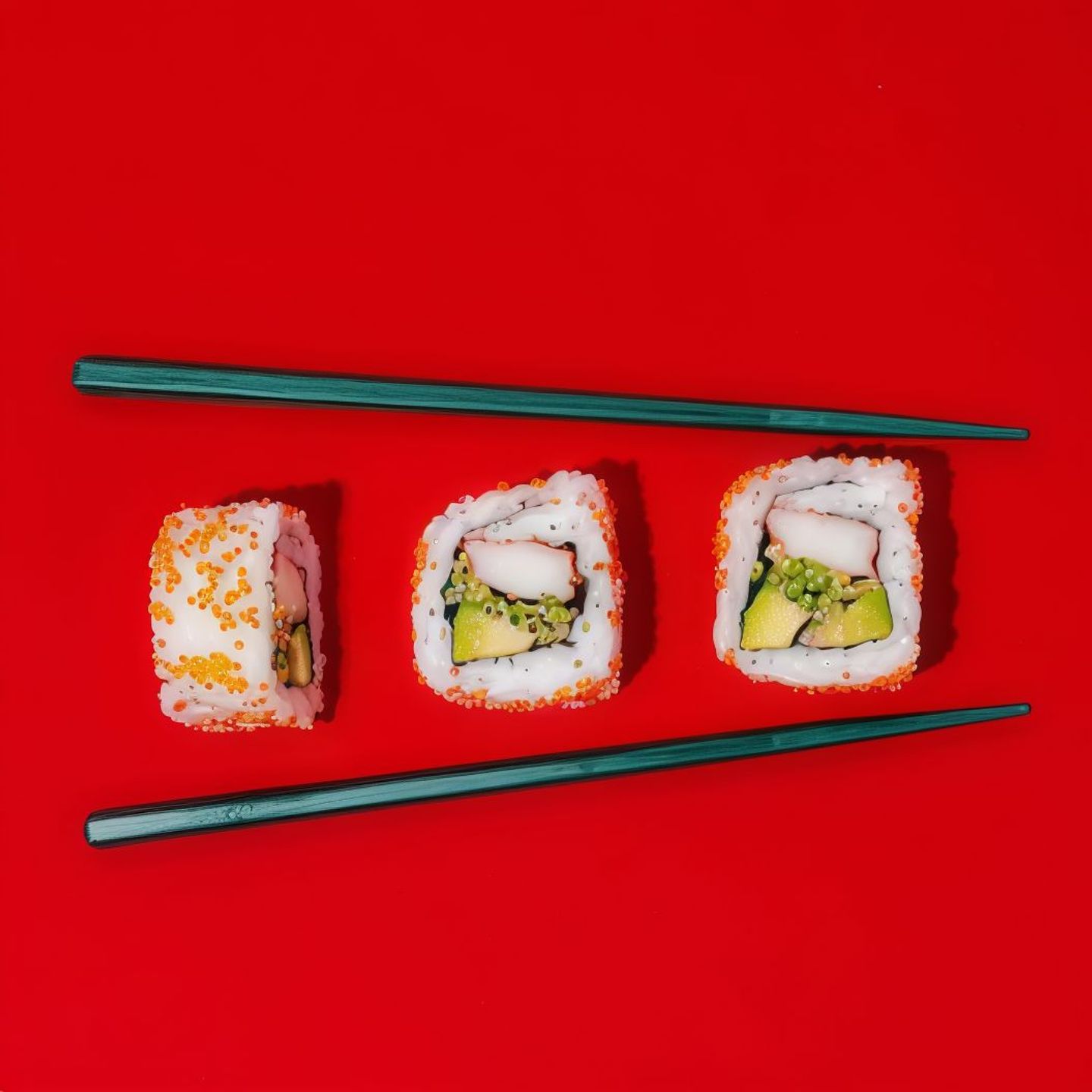 Tobiko California - 8 Pieces With Crab