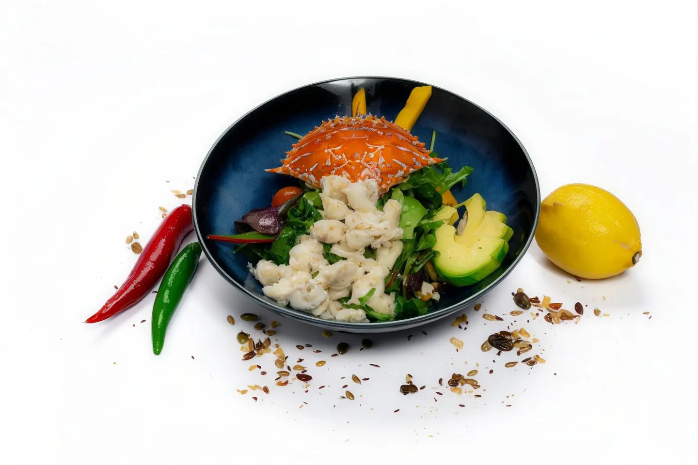 سلطة السلطعون الطازج