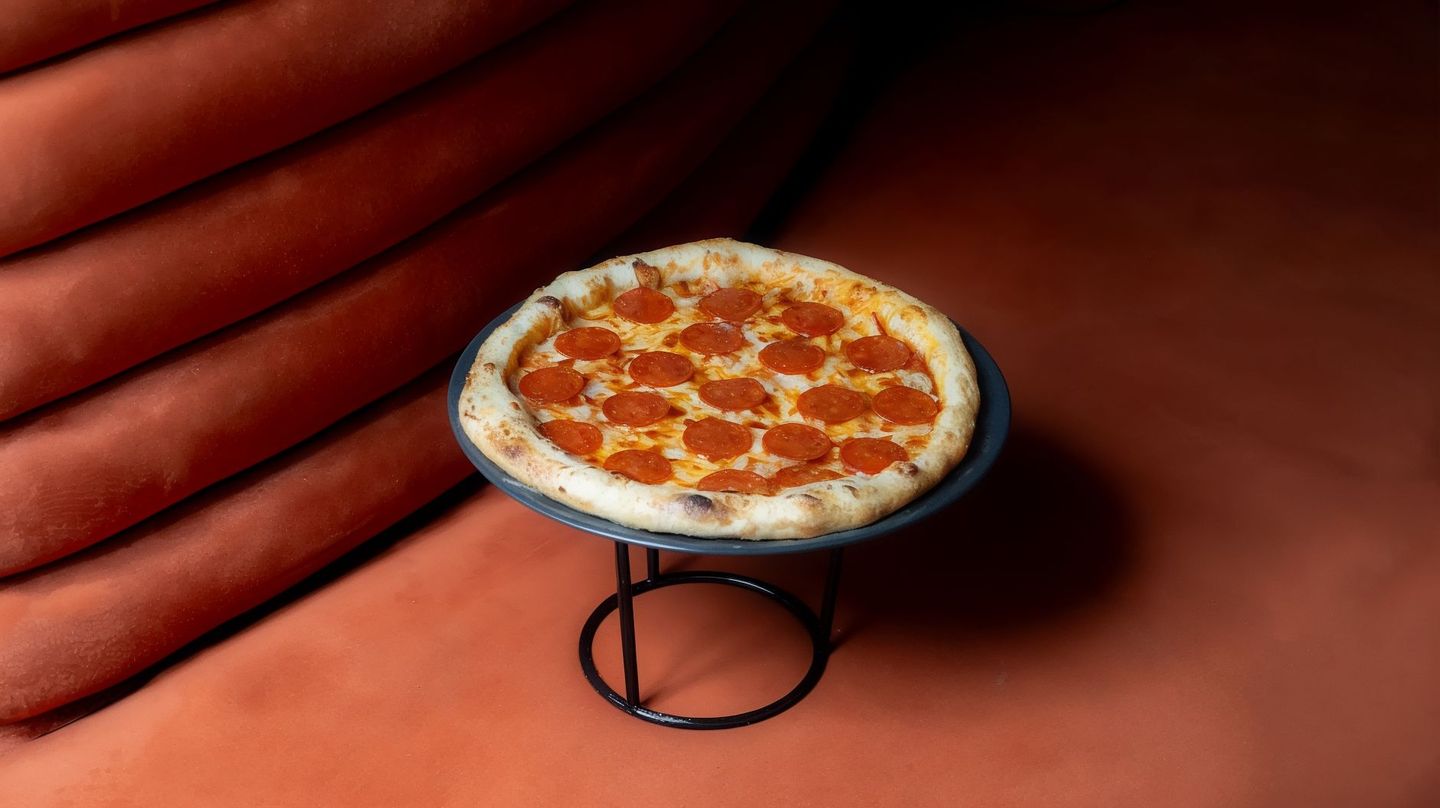 Sliced Pepperoni Pizza