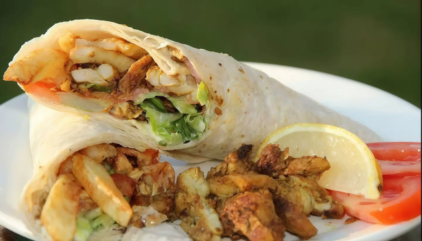 Large Chicken Shawarma Regular Bread