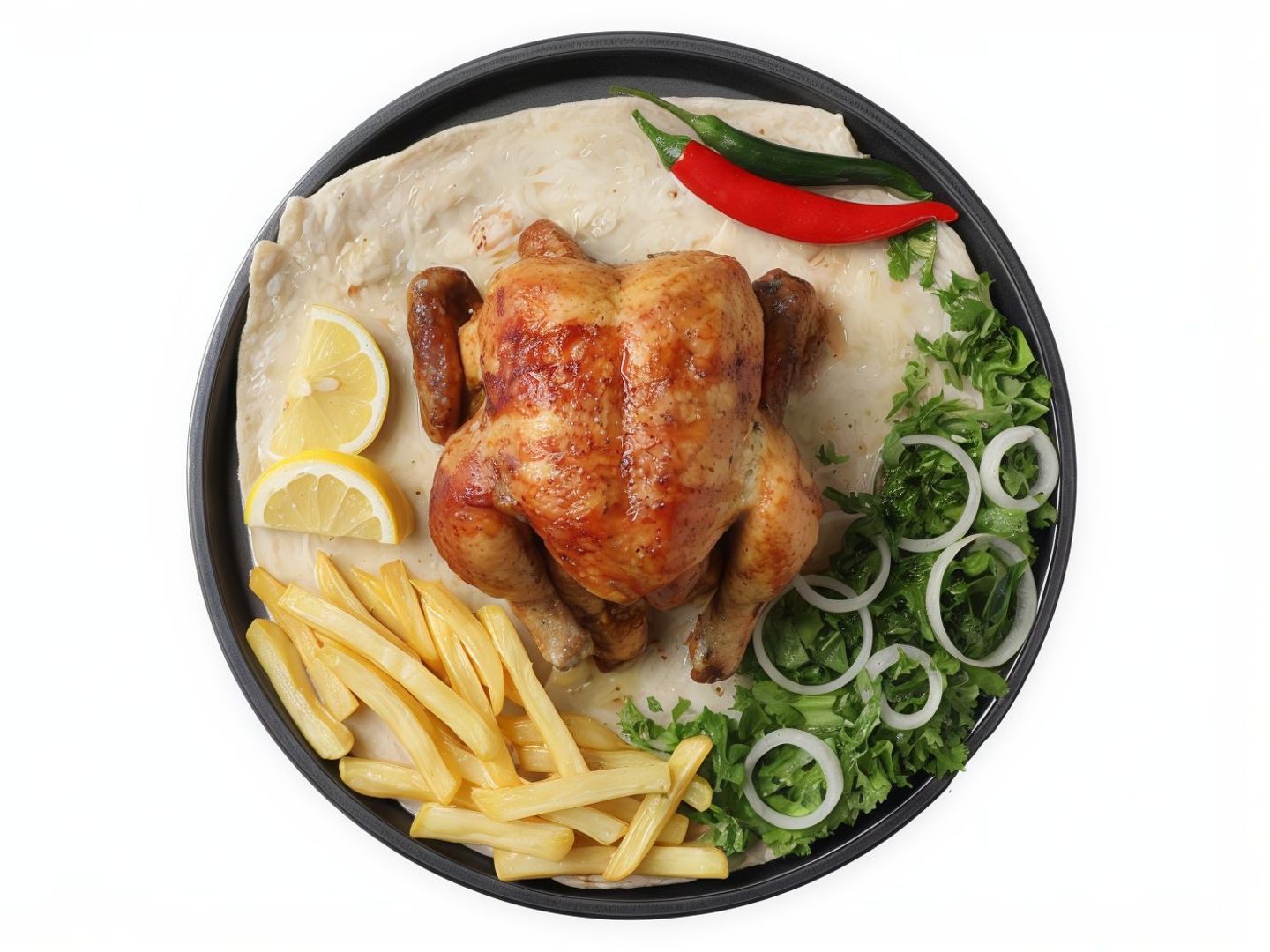 دجاج شواية  سادة