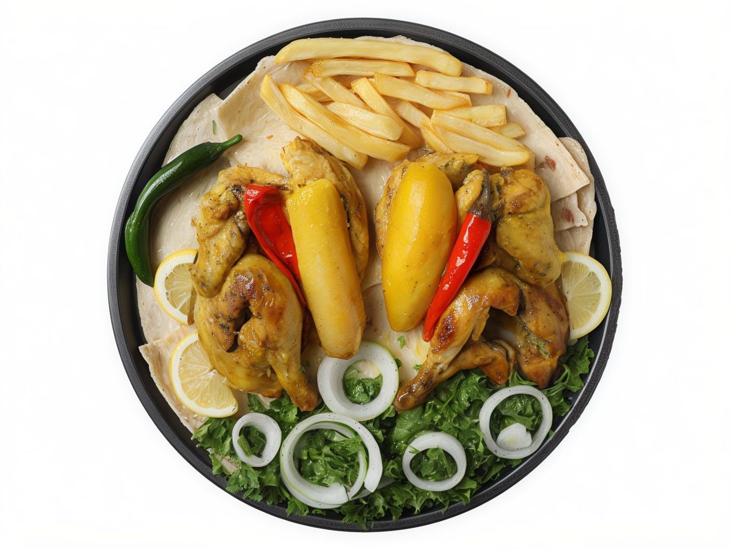 دجاج مدفون سادة