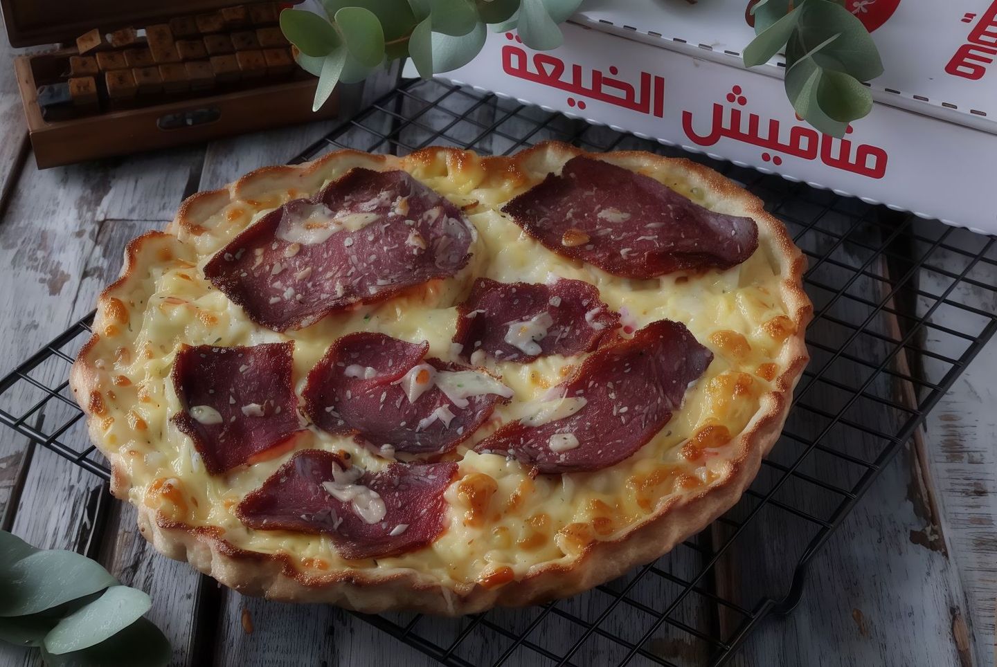 Pastrami With Cheese And Eggs