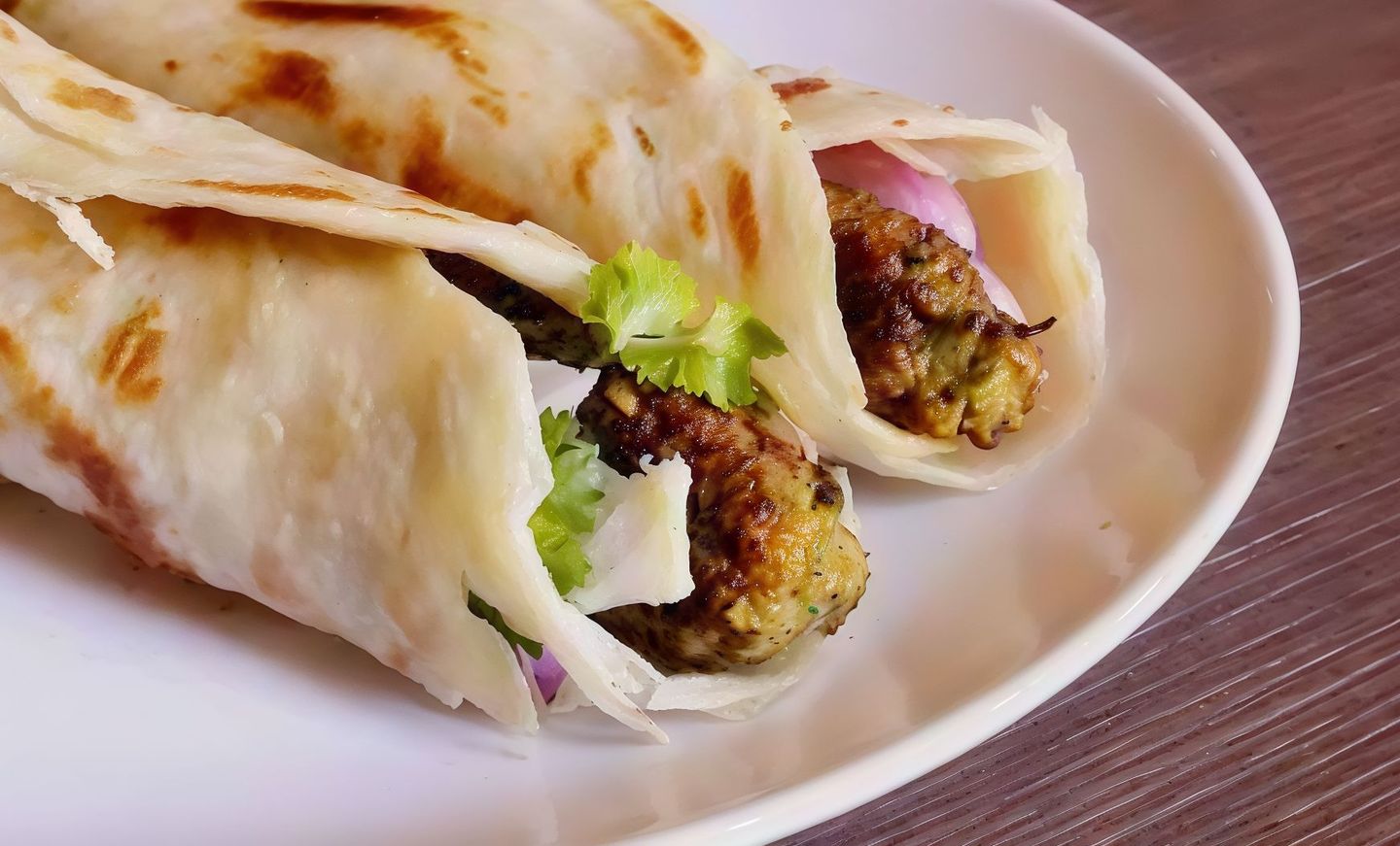 Meat Kebab Skewer Roll