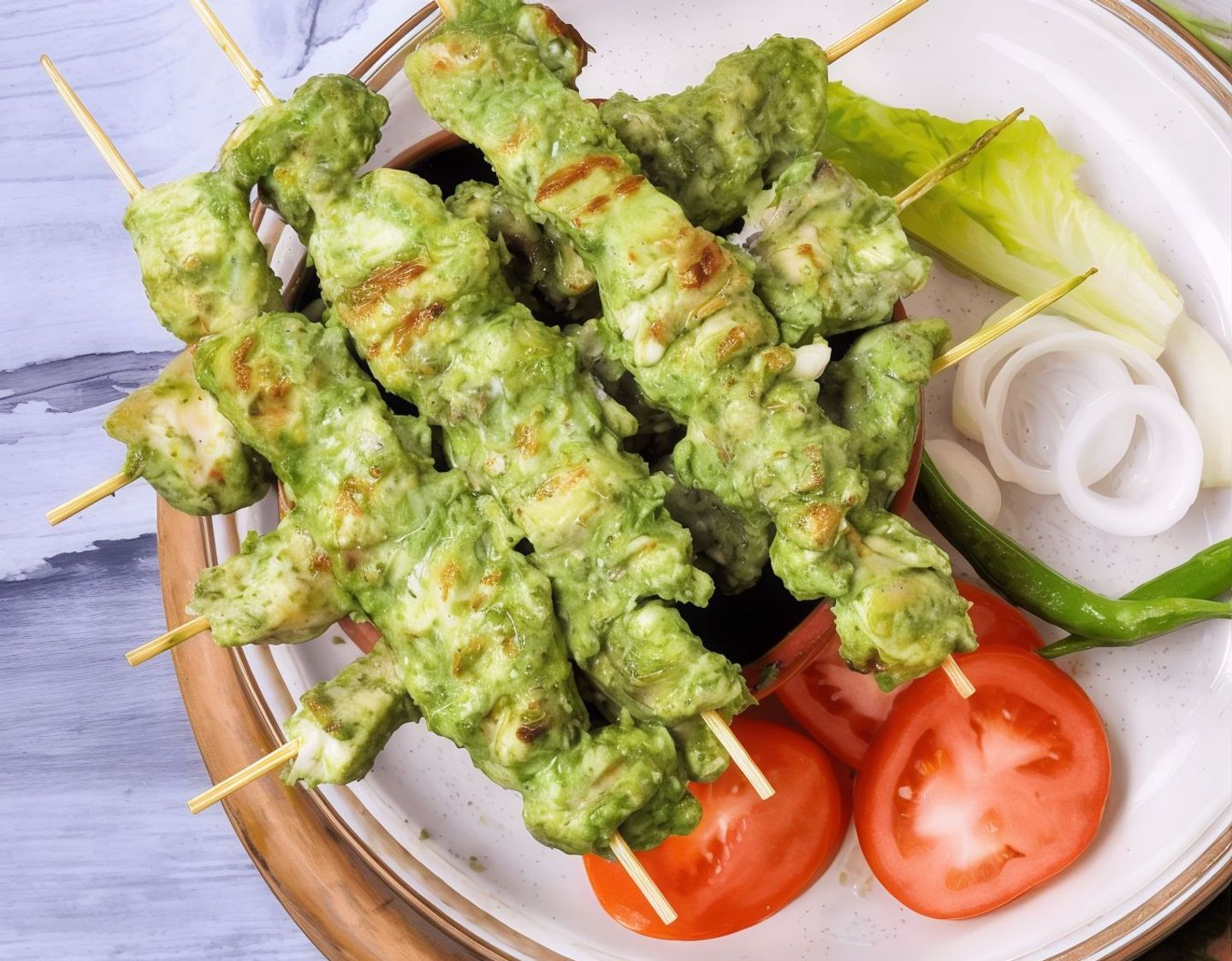 Chicken Green Boti