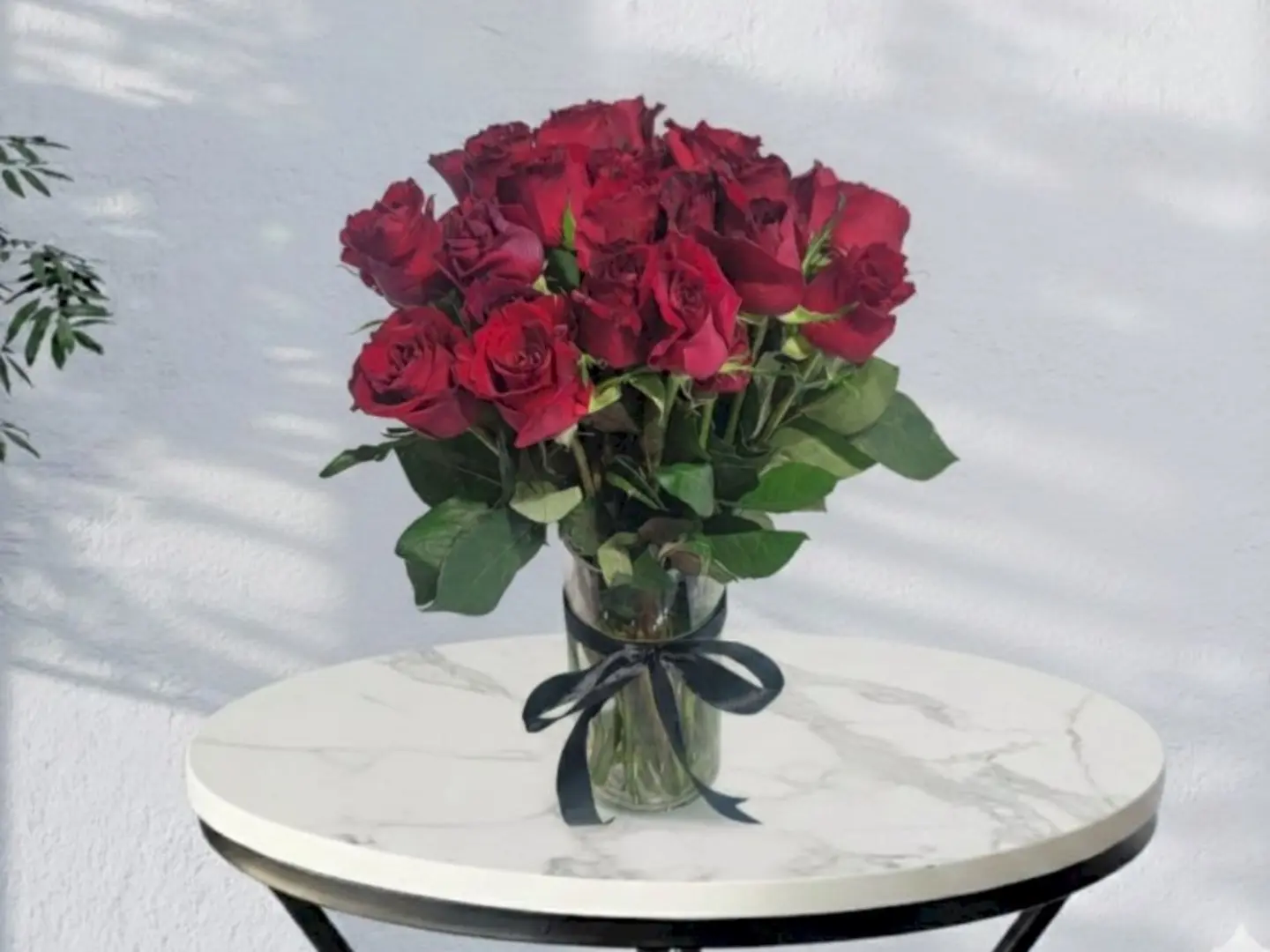 Red Flower Vase
