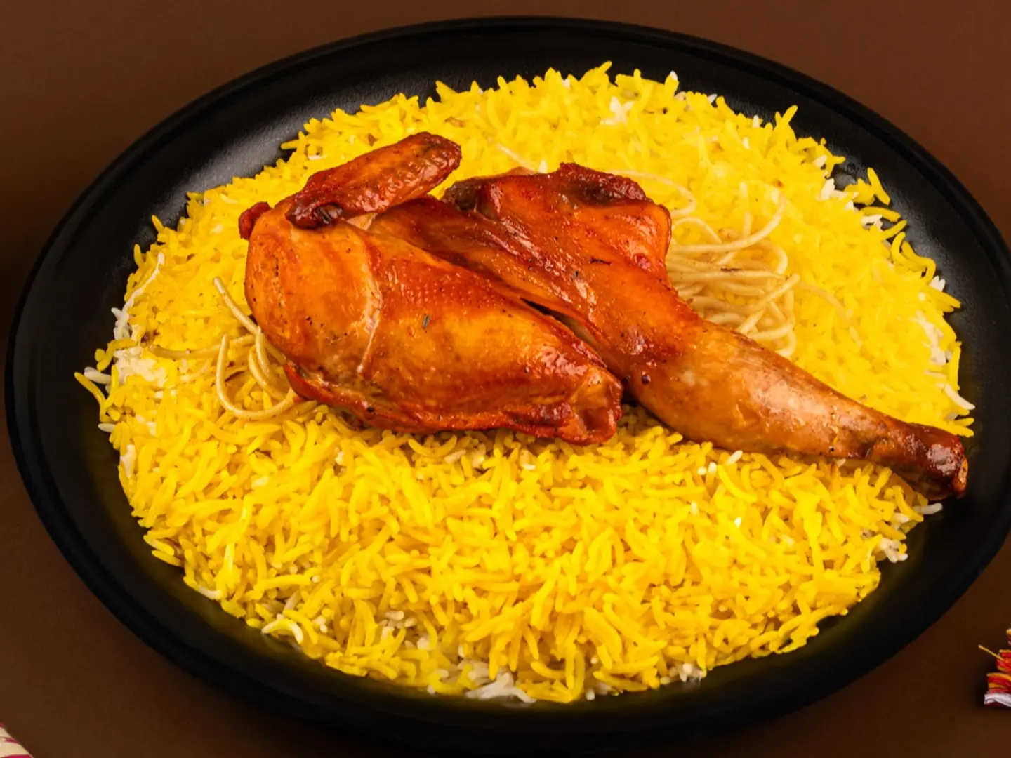 نصف دجاج مندي ارز مندي