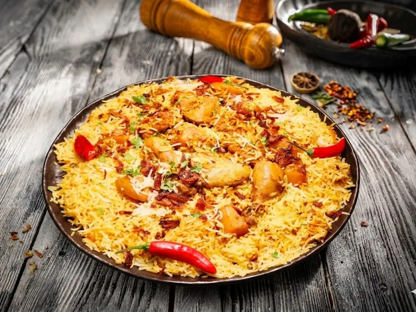 برياني دجاج نصف حبة