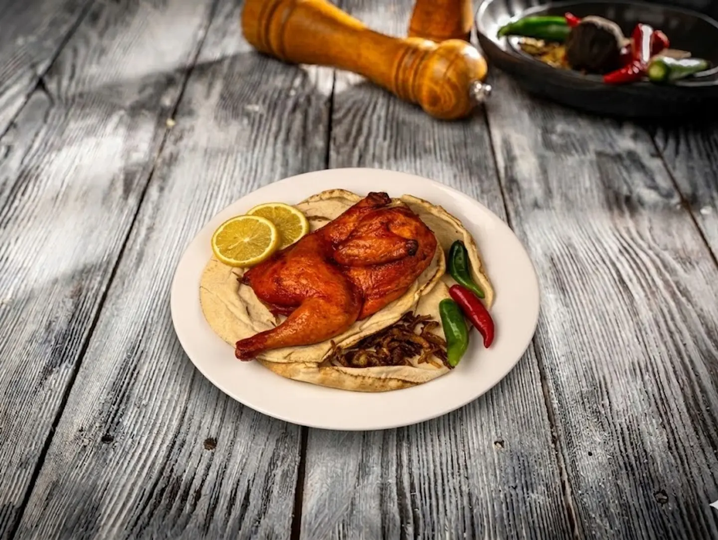 نصف دجاج مندي ساده