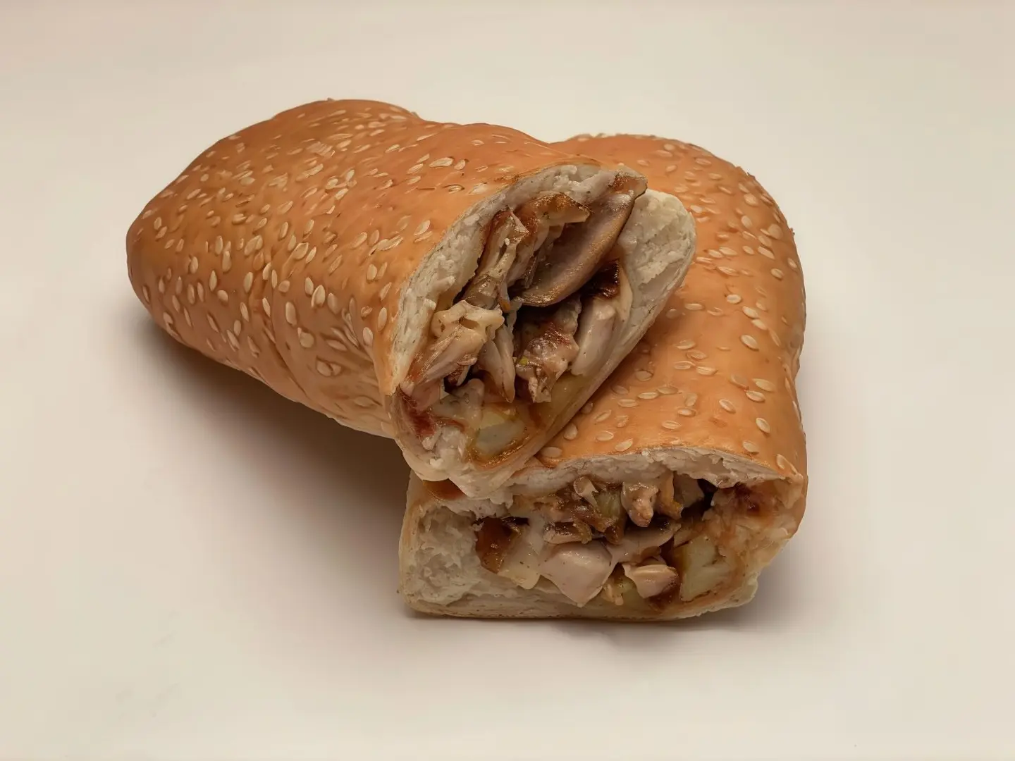 Small Saj Bread Shawarma