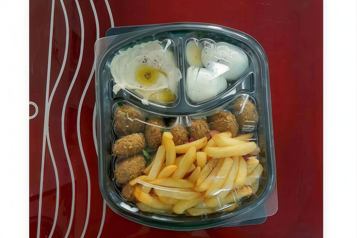 طبق فلافل مشكل