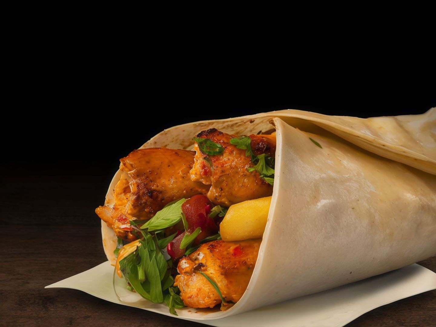 شيش طاووق - خبز فطير