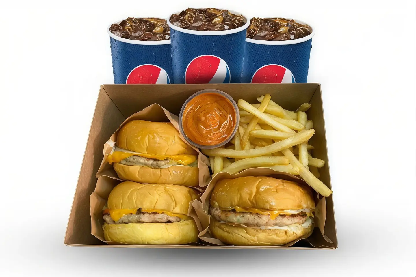 Triple Burger Box