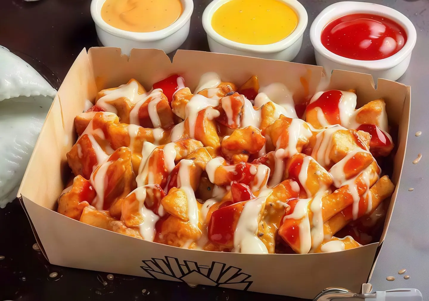 Chicken Cheese Fries Large
