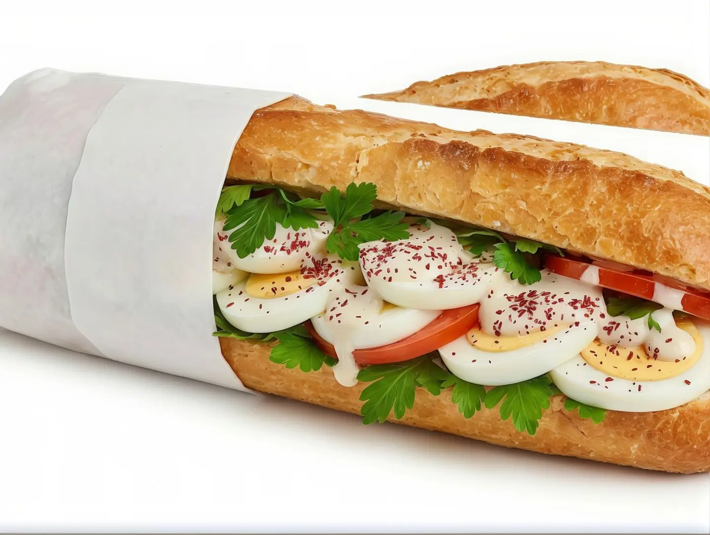 Boiled Eggs Sandwich