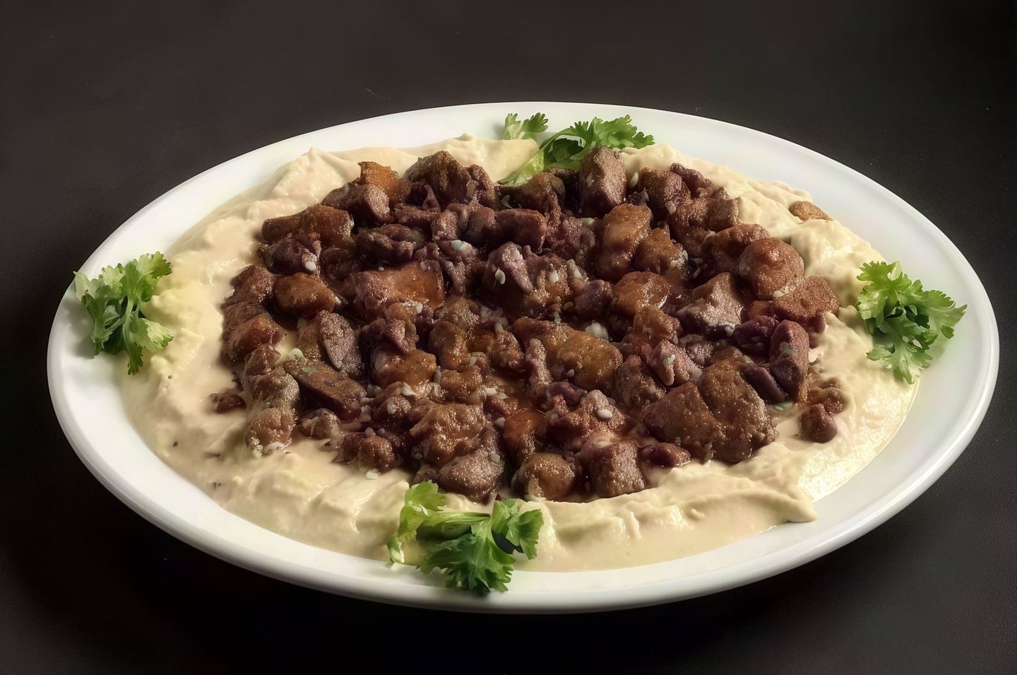 صحن كبدة بالحمص
