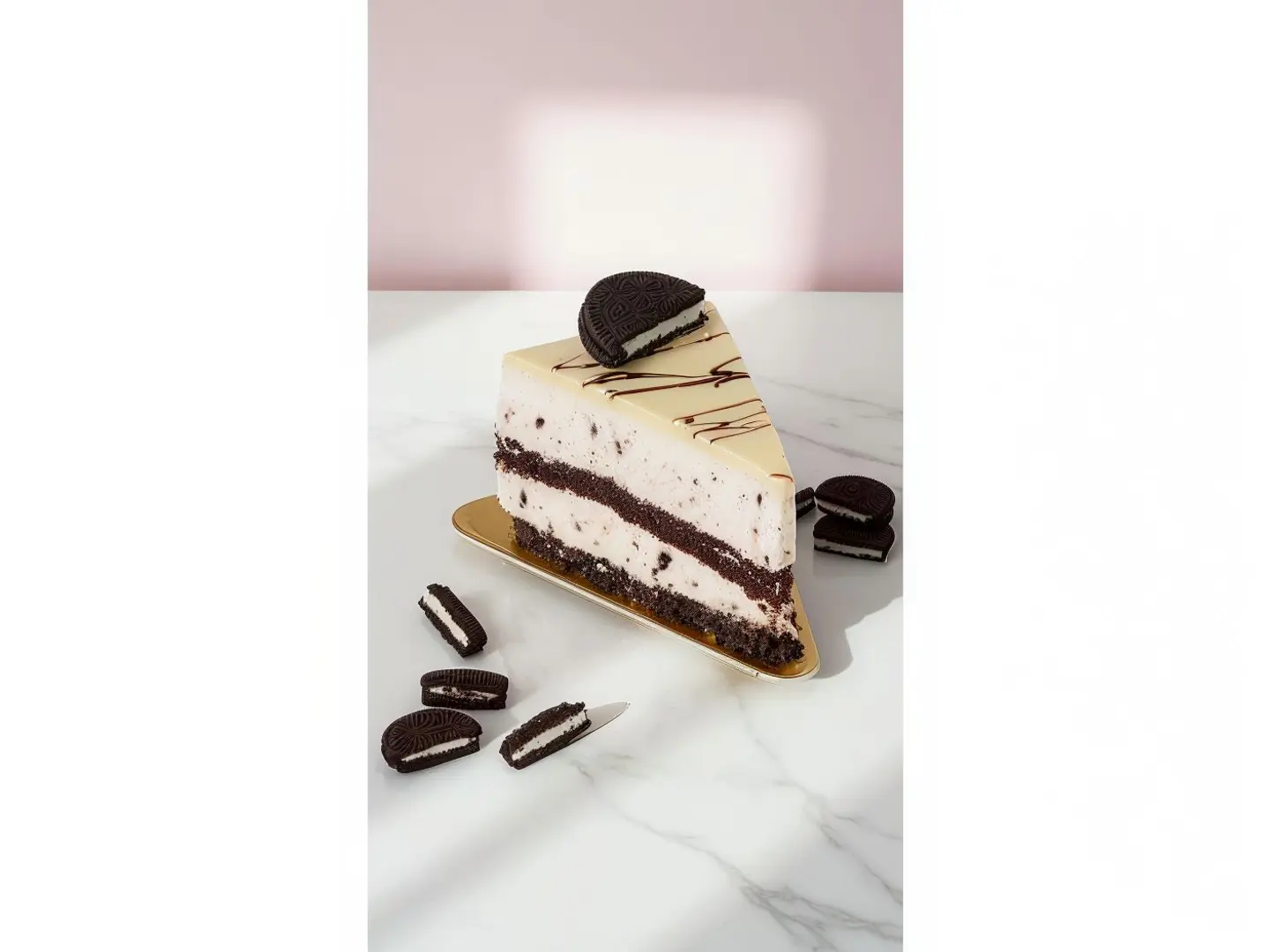Oreo Cheesecake Slice
