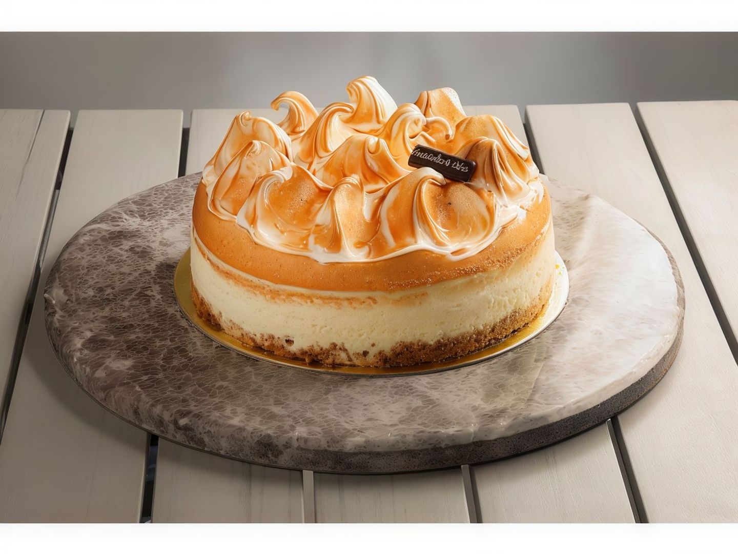 Brownie Meringue Cheesecake