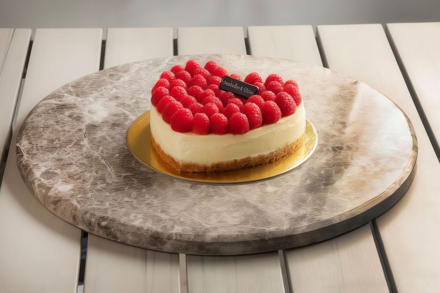 Heart Raspberry Cheesecake