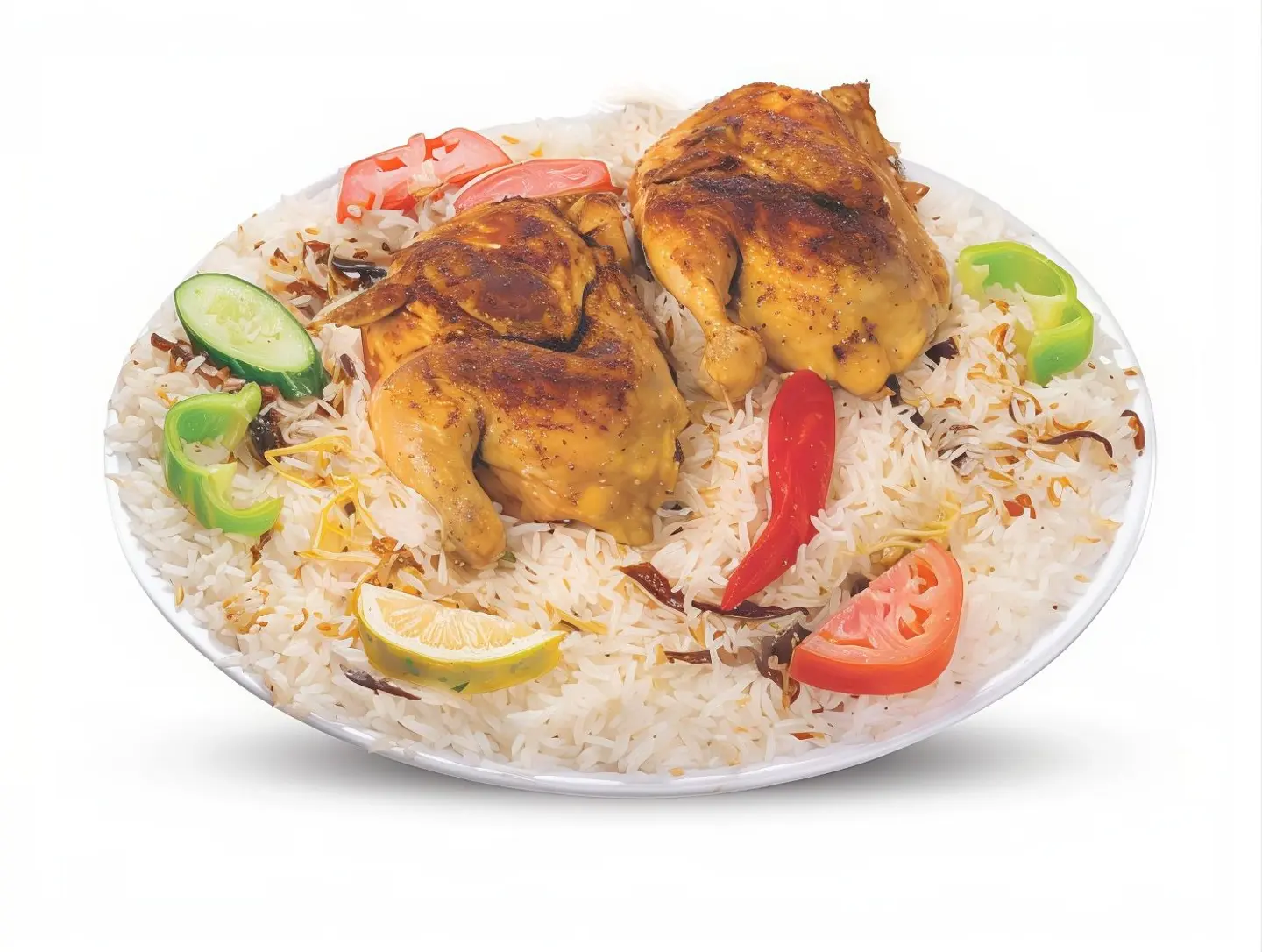 نص دجاج رز شعبي