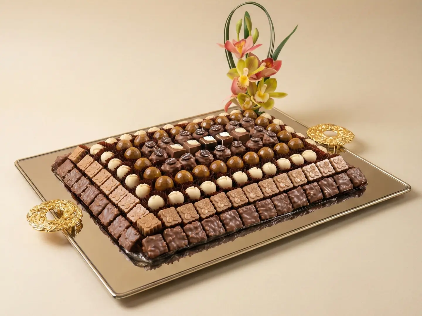 صينية مستطيل كبير مكشوف