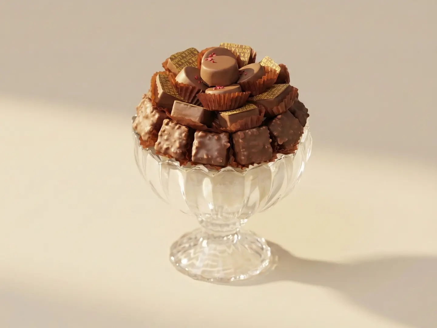 صحن كريستال ميني مكشوف