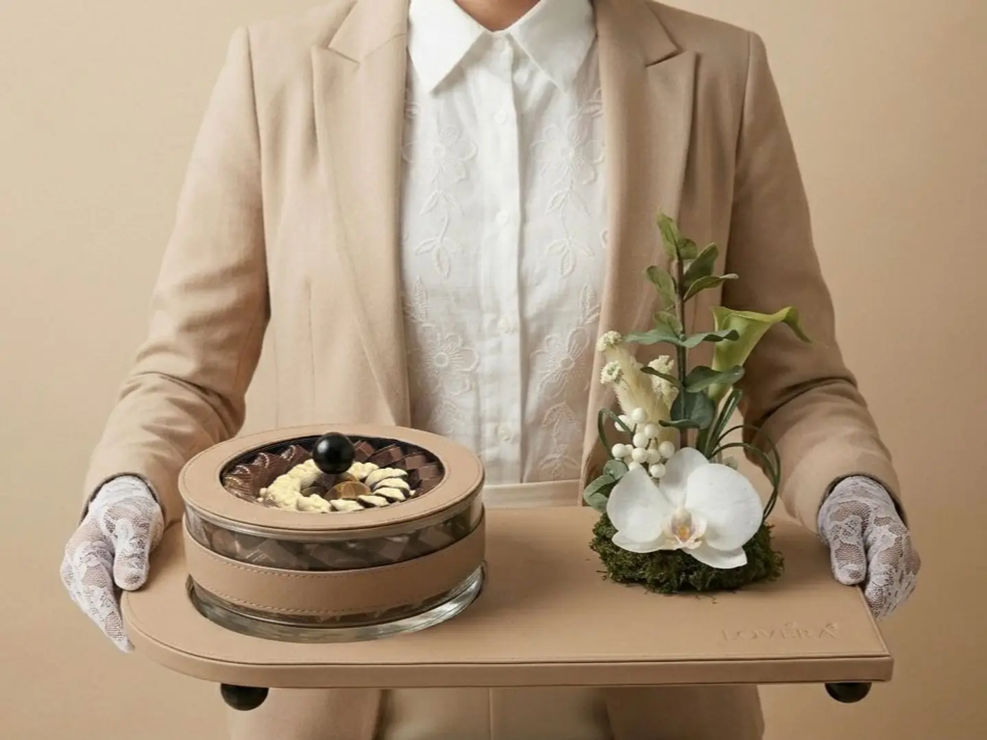 Leather Flower Tray Al Adha
