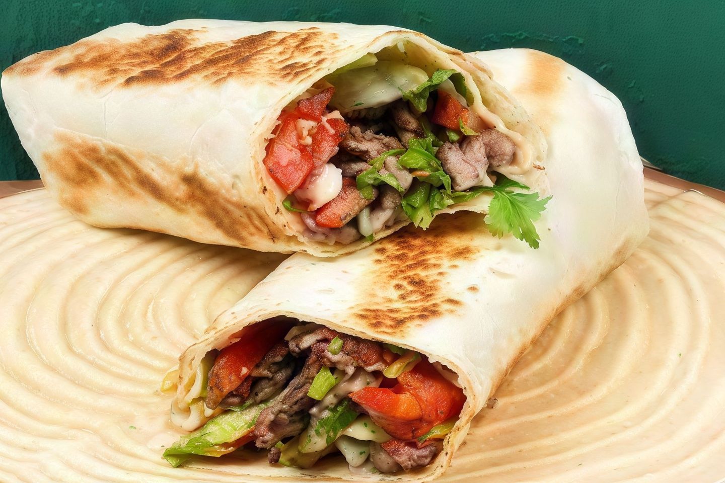 شاورما خبز عراقي