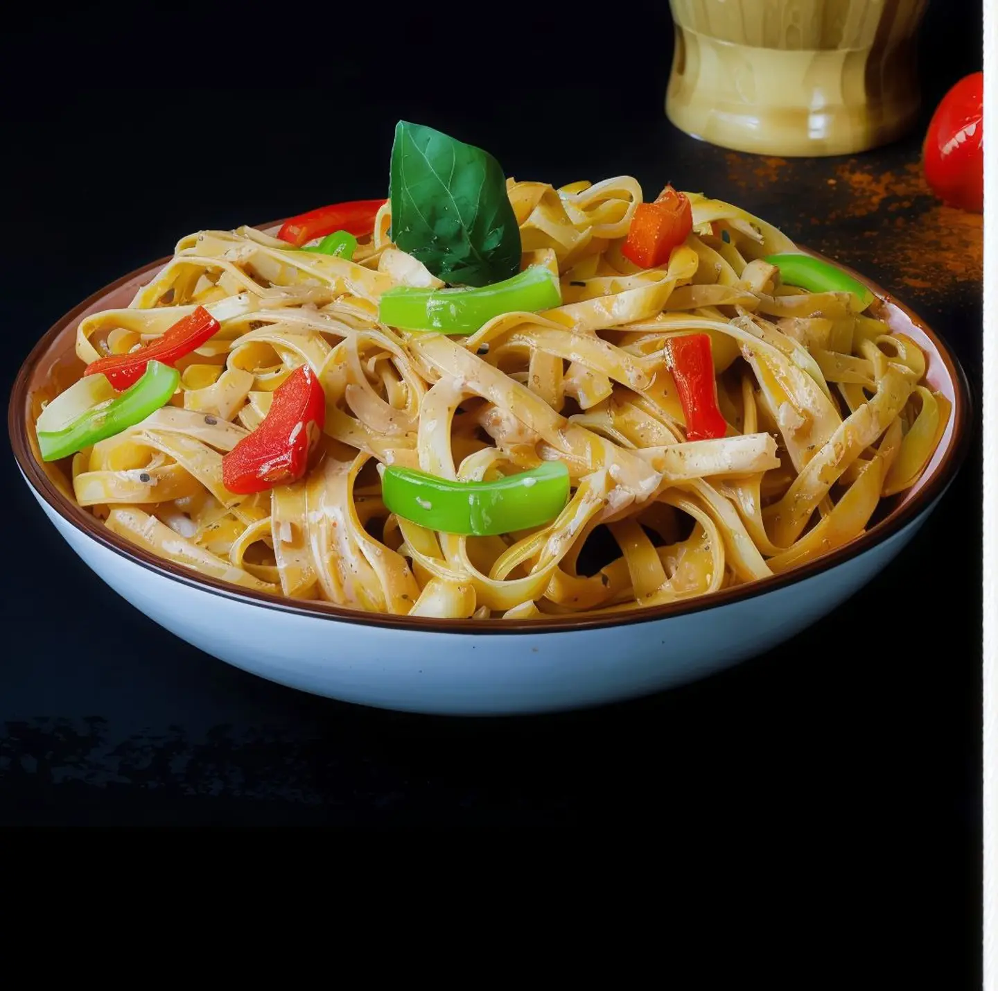 Plain Red Fettuccine