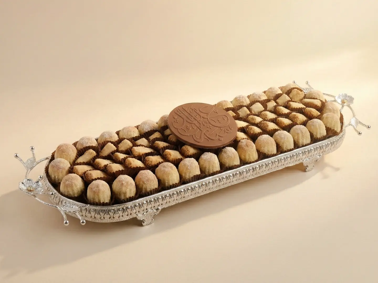 صينية الفخامة فضي معمول